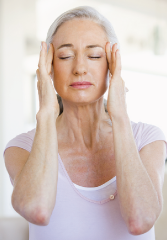 woman tapping over chronic stress
